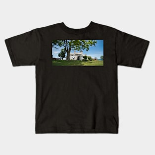 Sodus Point, NY USA Lighthouse Panorama Kids T-Shirt